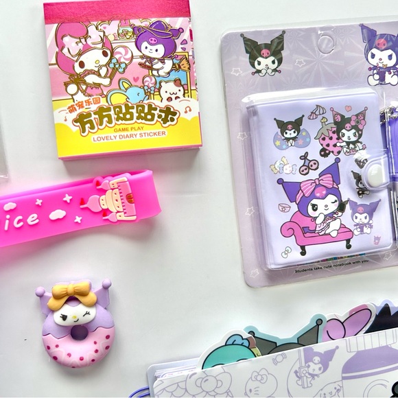 💜(KUR339) Kuromi Adorable 14-Piece Mega Mini Bundle! - Picture 8 of 12